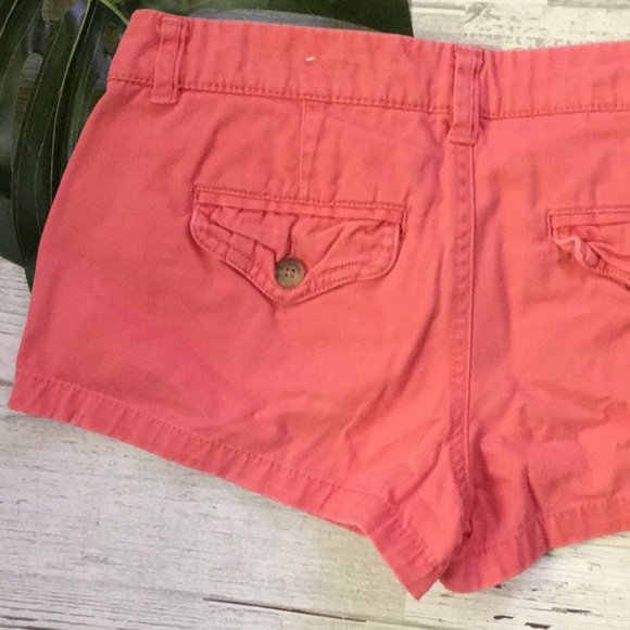 Coral Twill Knit Shorts - Picture 4 of 4